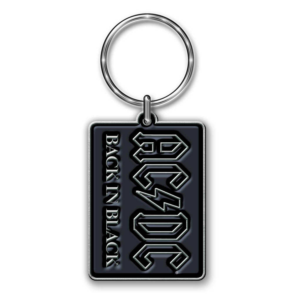 AC/DC - Back In Black Schlüsselring - Schwarz